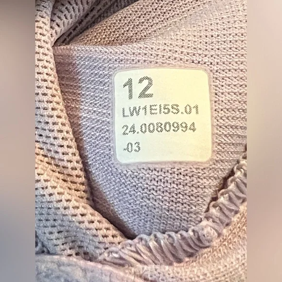 $68 Lululemon Everlux Asymmetrical Tennis Tank Top Lilac Ether - Picture 7 of 7